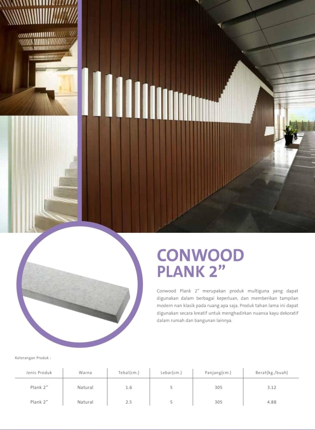 Conwood Plank 2 - PT. Duo Indo Raya, Bali