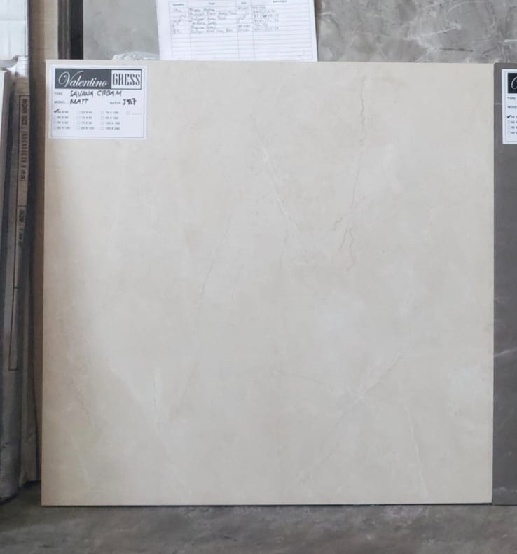 Valentino Gress Bali - Savana Cream Matt 60x60 - PT. Duo Indo Raya
