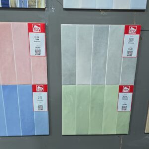 Asia Tile Elise Pink, Grey, Blue, Green 25x40 Glossy - PT. Duo Indo Raya, Bali